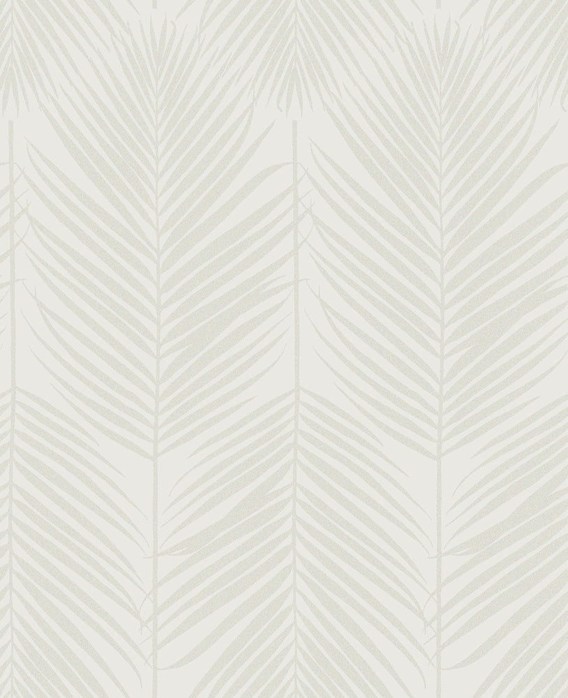 Persei Palm Glass Beaded Botanical Unpasted Wallpaper