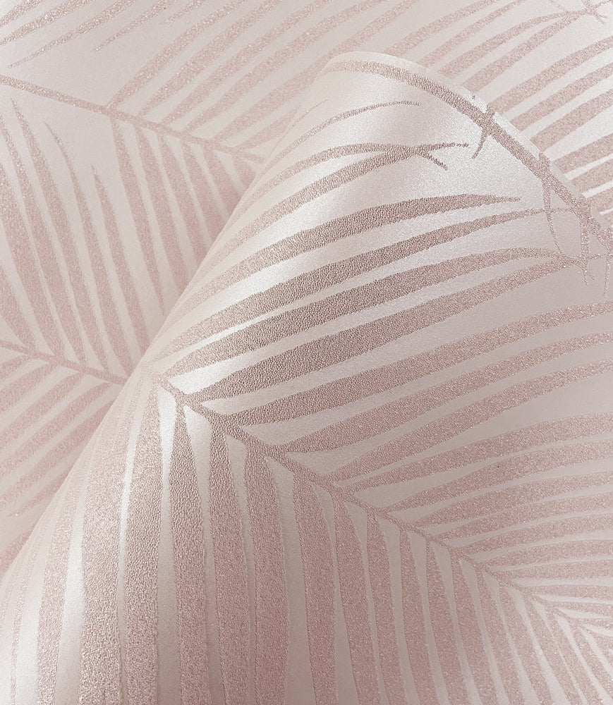 BD50001 palm leaf wallpaper texture glass beads from Etten Studios