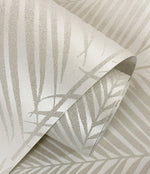 BD50003 palm leaf wallpaper roll glass beads from Etten Studios