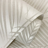 BD50003 palm leaf wallpaper roll glass beads from Etten Studios