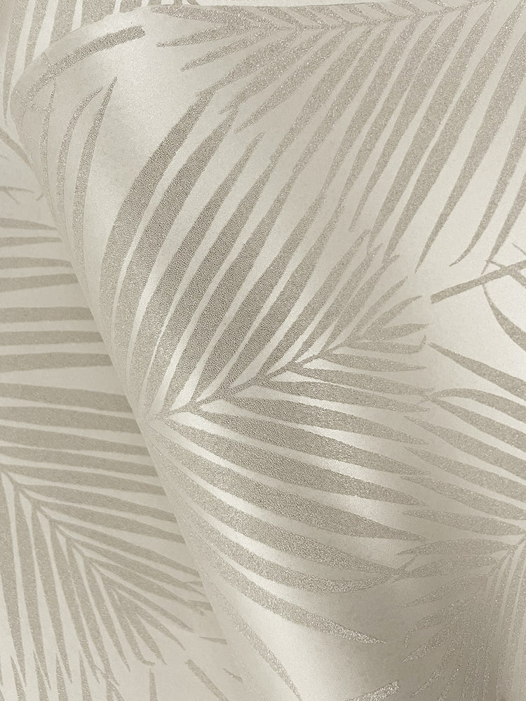 BD50003 palm leaf wallpaper texture glass beads from Etten Studios