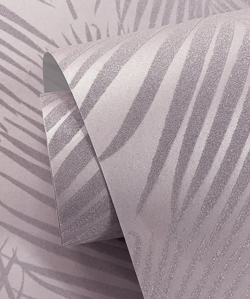 BD50009 palm leaf wallpaper roll glass beads from Etten Studios