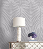 BD50010 palm leaf wallpaper decor glass beads from Etten Studios