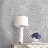 BD50010 palm leaf wallpaper decor glass beads from Etten Studios