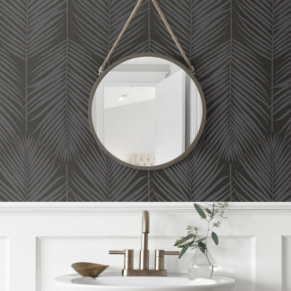 
                  
                    BD50020 palm leaf wallpaper bathroom glass beads from Etten Studios
                  
                