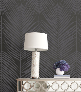 BD50020 palm leaf wallpaper decor glass beads from Etten Studios