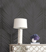 BD50020 palm leaf wallpaper decor glass beads from Etten Studios