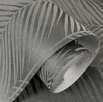 BD50020 palm leaf wallpaper roll glass beads from Etten Studios