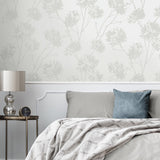 BD50200 botanical glass beaded wallpaper bedroom from Etten Studios