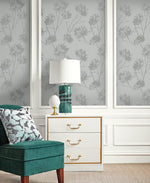 BD50210 botanical glass beaded wallpaper living room from Etten Studios