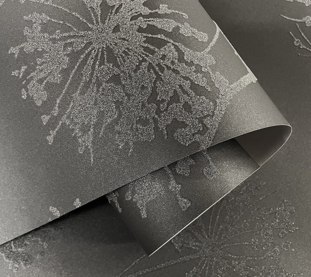 BD50220 botanical glass beaded wallpaper roll from Etten Studios