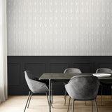 BD50400 deco arches glass bead wallpaper dining room from Etten Studios