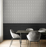 BD50410 deco arches glass bead wallpaper dining room from Etten Studios