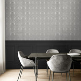 BD50410 deco arches glass bead wallpaper dining room from Etten Studios