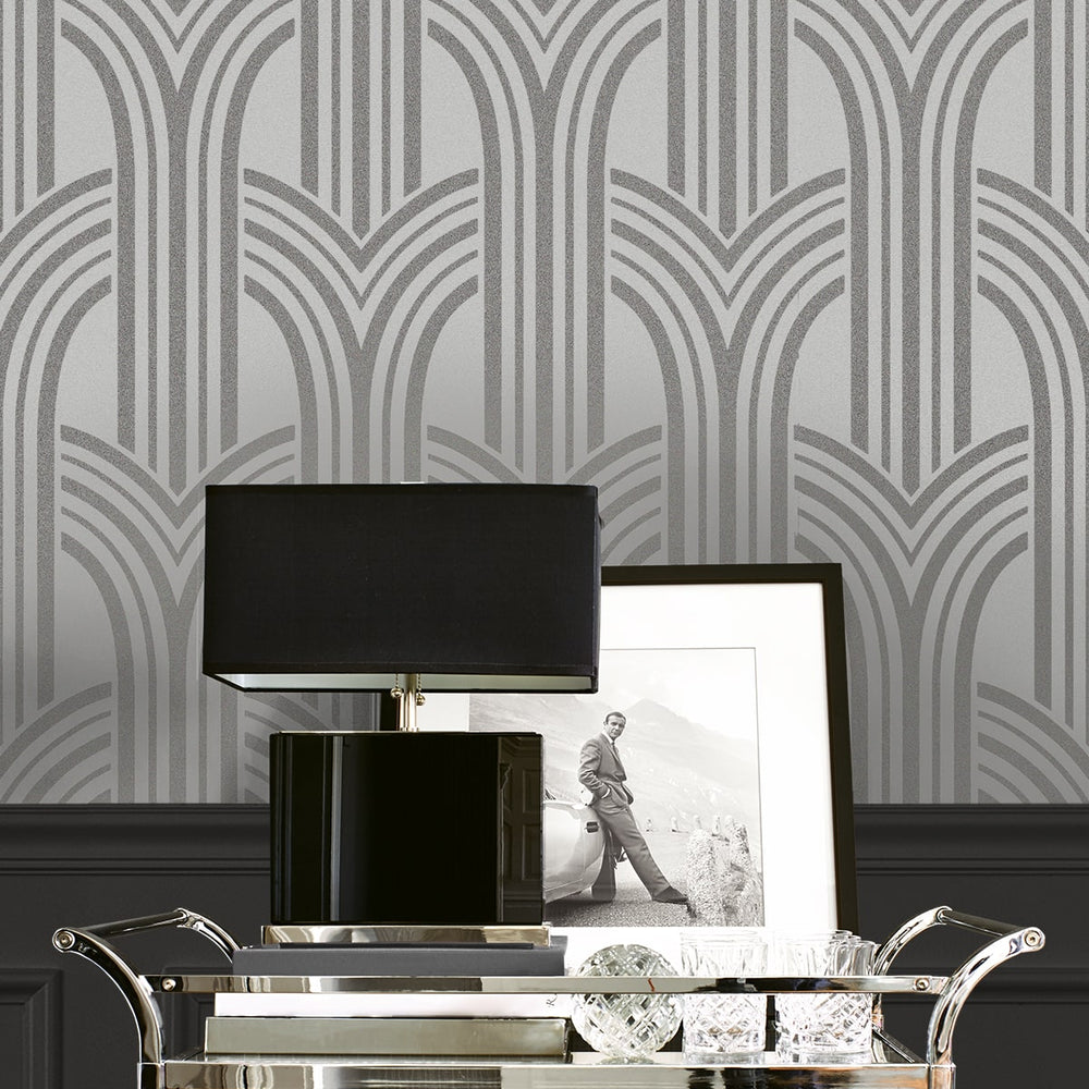 
                  
                    BD50410 deco arches glass bead wallpaper bar cart from Etten Studios
                  
                