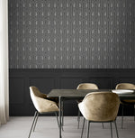 BD50420 deco arches glass bead wallpaper dining room from Etten Studios