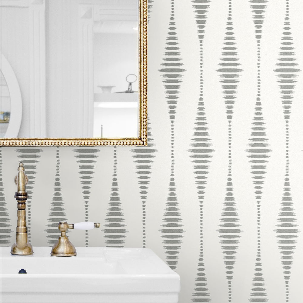 
                  
                    BD50600 ikat geometric glass bead wallpaper bathroom  from Etten Studios
                  
                