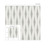 BD50600 ikat geometric glass bead wallpaper scale from Etten Studios