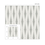 BD50600 ikat geometric glass bead wallpaper scale from Etten Studios