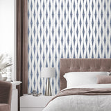 BD50602 ikat geometric glass bead wallpaper bedroom from Etten Studios