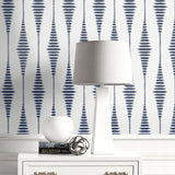 BD50602 ikat geometric glass bead wallpaper decor from Etten Studios