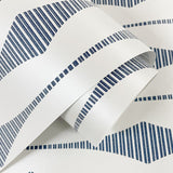 BD50602 ikat geometric glass bead wallpaper accent from Etten Studios