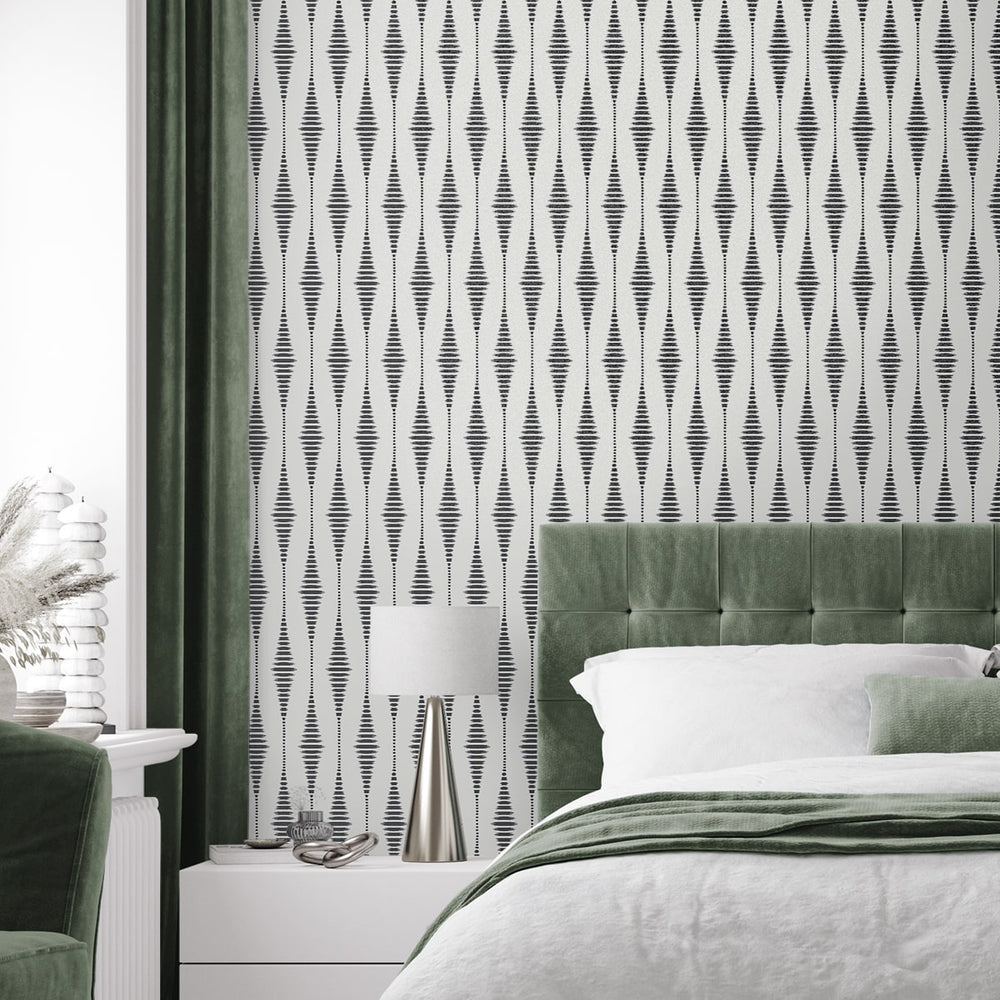 
                  
                    BD50605 ikat geometric glass bead wallpaper bedroom from Etten Studios
                  
                