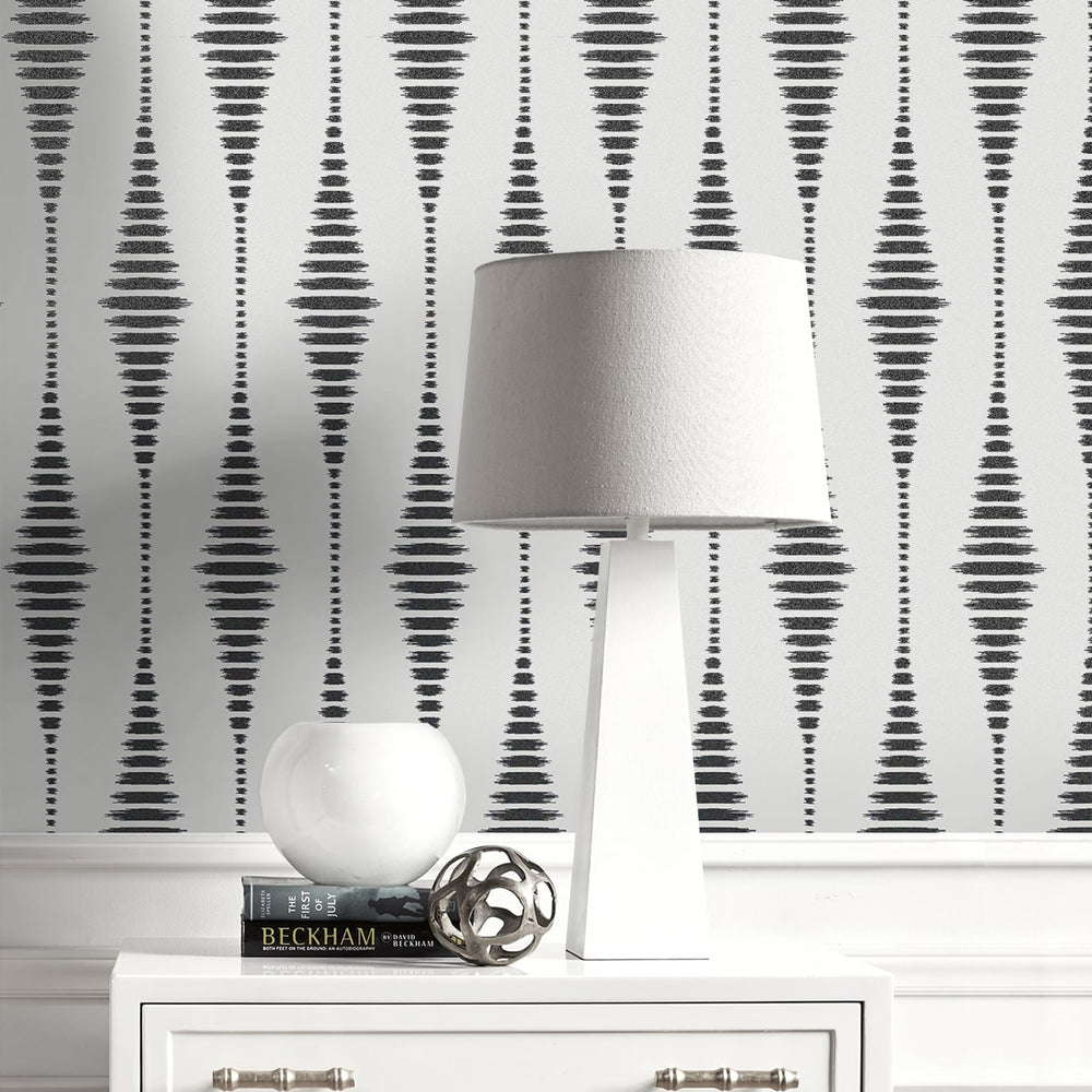 
                  
                    BD50605 ikat geometric glass bead wallpaper decor from Etten Studios
                  
                