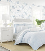 Coastal wallpaper blue bedroom SD22407LB from Say Decor