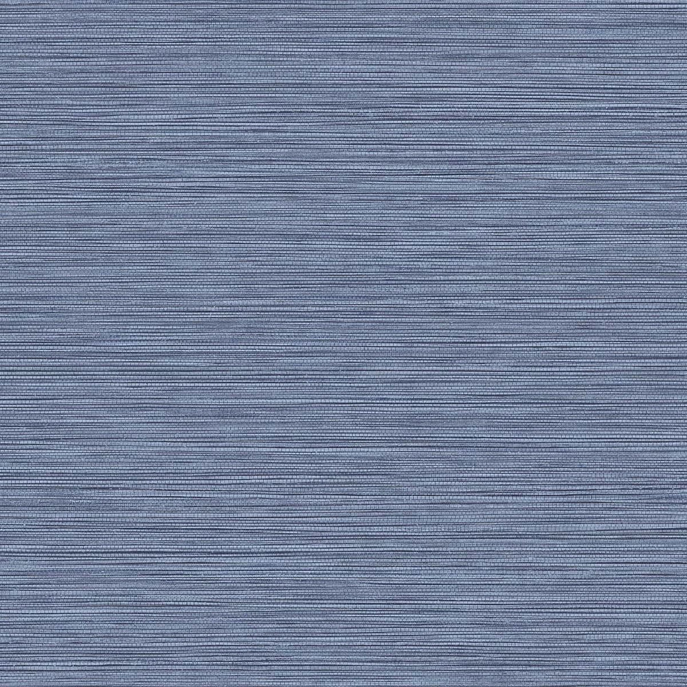 BV30112 Denim Blue Grasslands Embossed Vinyl Unpasted Wallpaper