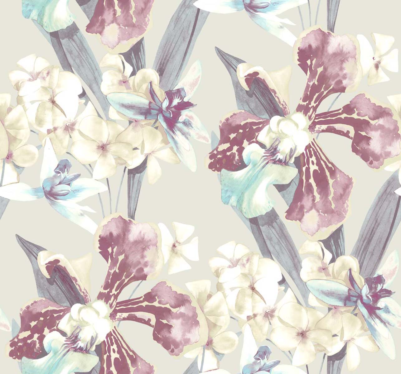 Tropical floral wallpaper SD90518HC from Say Decor
