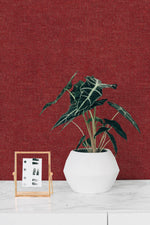 SD10627RC Avery faux linen designer holiday wallpaper decor Christmas from Say Decor
