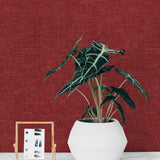 SD10627RC Avery faux linen designer holiday wallpaper decor Christmas from Say Decor