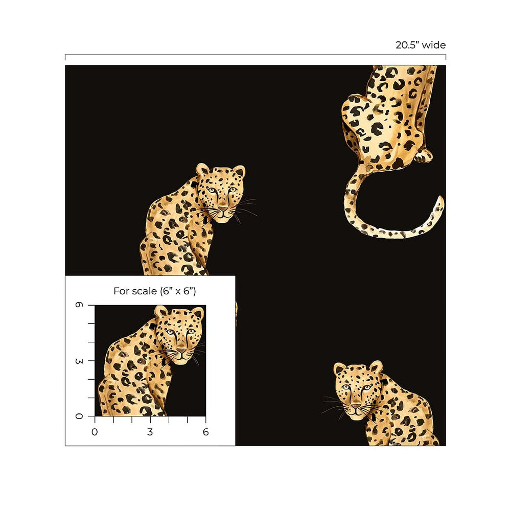 
                  
                    Leopard peel and stick wallpaper DB20200 scale from Daisy Bennett Designs
                  
                