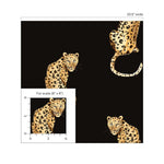Leopard peel and stick wallpaper DB20200 scale from Daisy Bennett Designs