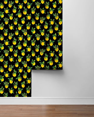 Lemon peel and stick wallpaper roll DB20400 from Daisy Bennett Designs
