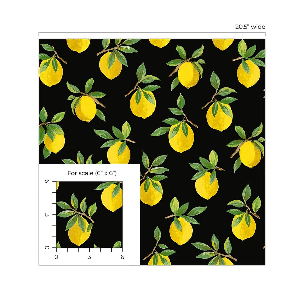 
                  
                    Lemon peel and stick wallpaper scale DB20400 from Daisy Bennett Designs
                  
                
