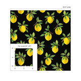 Lemon peel and stick wallpaper scale DB20400 from Daisy Bennett Designs
