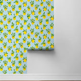Lemon peel and stick wallpaper roll DB20402 from Daisy Bennett Designs
