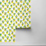 Lemon peel and stick wallpaper roll DB20403 from Daisy Bennett Designs