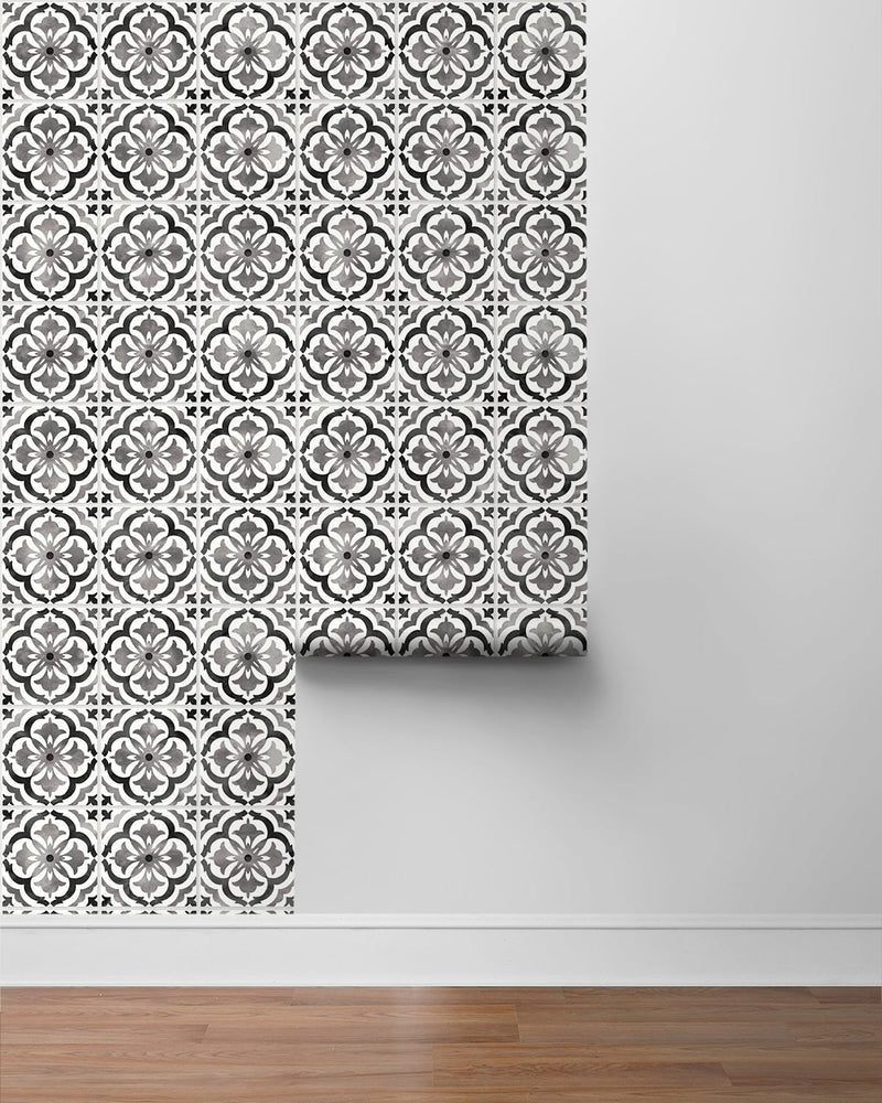 Faux tile peel and stick wallpaper DB20500 roll from Daisy Bennett Designs