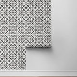 Faux tile peel and stick wallpaper DB20500 roll from Daisy Bennett Designs