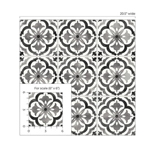 Faux tile peel and stick wallpaper DB20500 scale from Daisy Bennett Designs