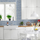 Faux tile peel and stick wallpaper DB20502 kitchen from Daisy Bennett Designs