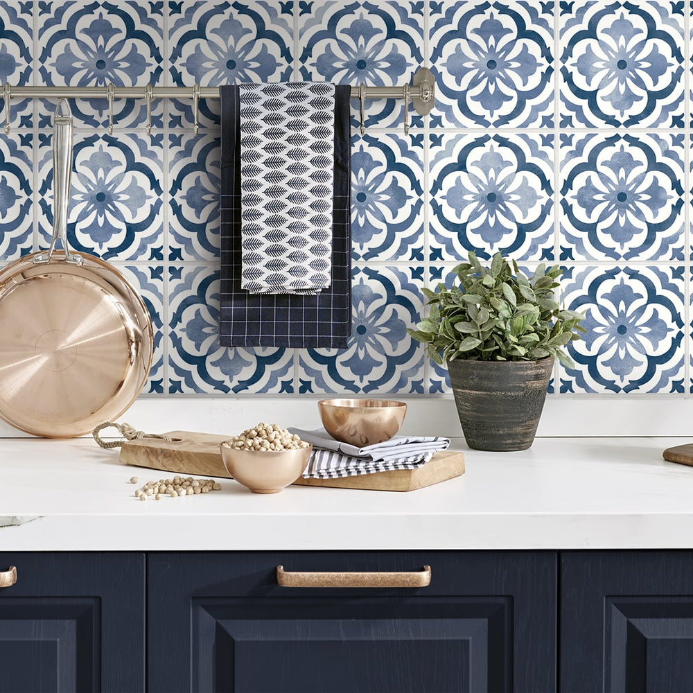 
                  
                    Faux tile peel and stick wallpaper DB20502 decor from Daisy Bennett Designs
                  
                