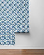 Faux tile peel and stick wallpaper DB20502 roll from Daisy Bennett Designs