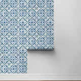 Faux tile peel and stick wallpaper DB20502 roll from Daisy Bennett Designs