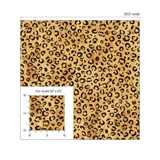 Cheetah print wallpaper DB20606 scale from Daisy Bennett Designs