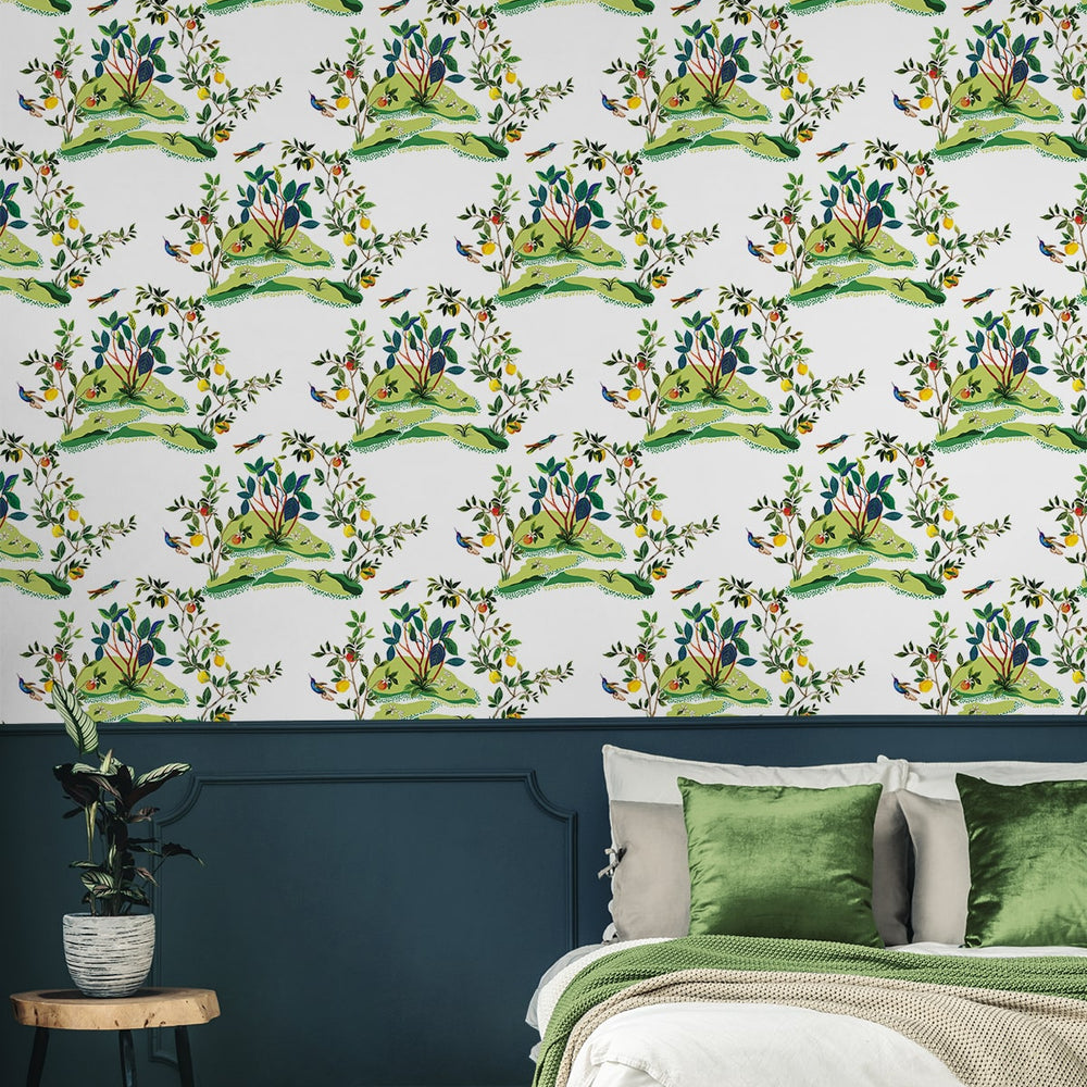 
                  
                    DBW9001 botanical wallpaper bedroom citrus hummingbird from the West Boulevard collection by Daisy Bennett Designs
                  
                