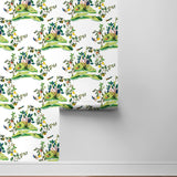 DBW9001 botanical wallpaper roll citrus hummingbird from the West Boulevard collection by Daisy Bennett Designs